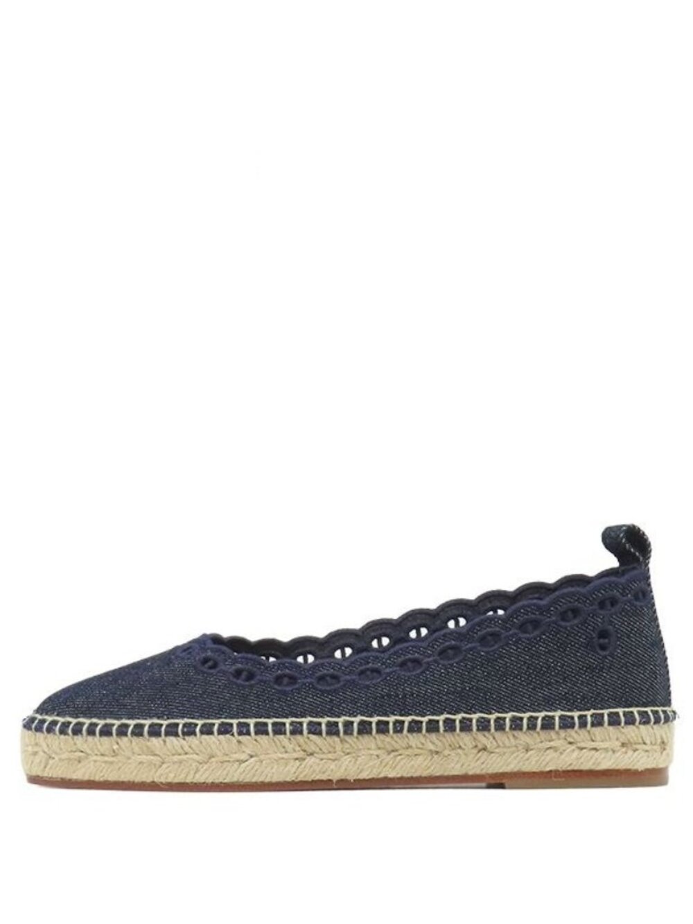 Hermes Slip on Guapa Espadrilles Denim Rope Blue Brut Marine 35 Shoes Flat